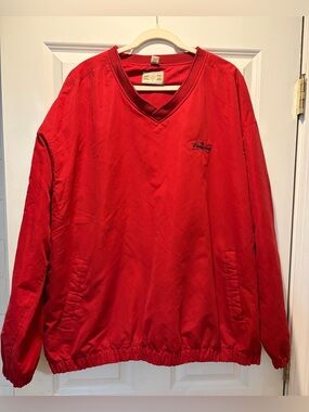 Red size XXL overhead Budweiser lightweight jacket.